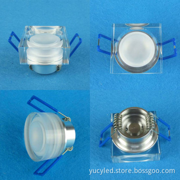 1*1W Square Acrylic LED Downlights
